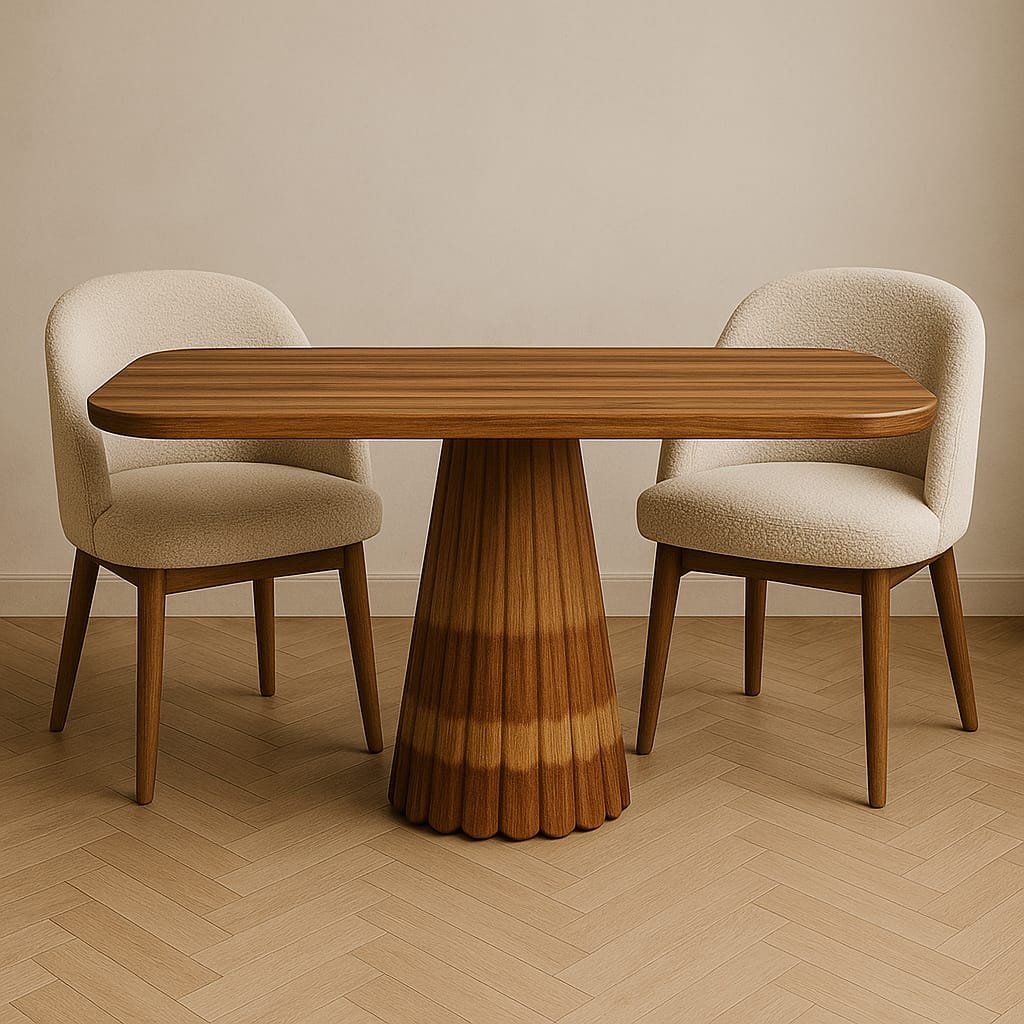 ConeCraft Sheesham Wood Dining Set - Image 3