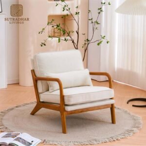 Wooden Comfort Arm Chair – Mango Wood