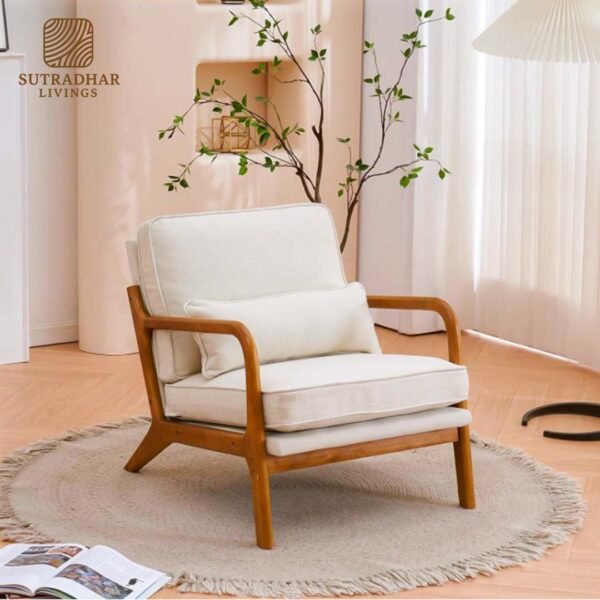 Wooden Comfort Arm Chair – Mango Wood