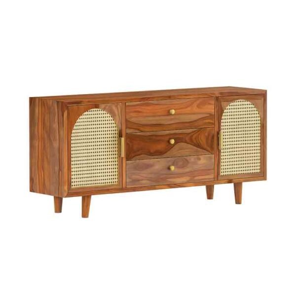 Mehrab Sideboard – Handcrafted Sheesham Wood Cabinet - Image 2