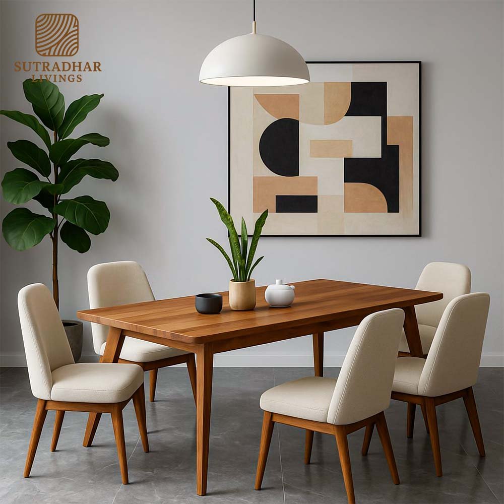 Classic Rosewood 6-Seater Dining Set - Image 2