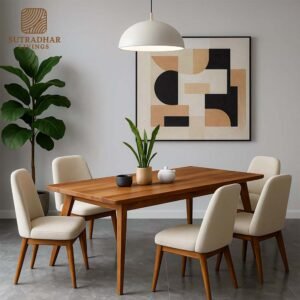 Classic Rosewood 6-Seater Dining Set
