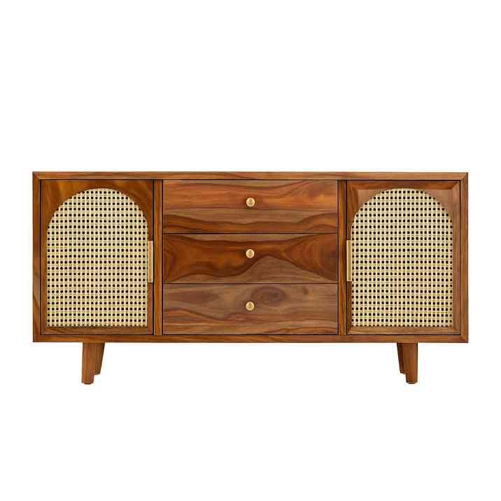 Mehrab Sideboard – Handcrafted Sheesham Wood Cabinet