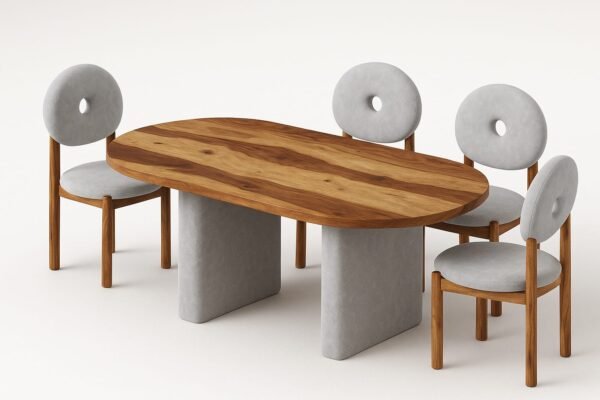 Drishti Sheesham Wood Dining Set - Image 2
