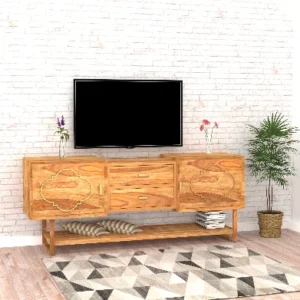 Avani Designer Sheesham TV Unit – Premium Solid Sheesham Wood