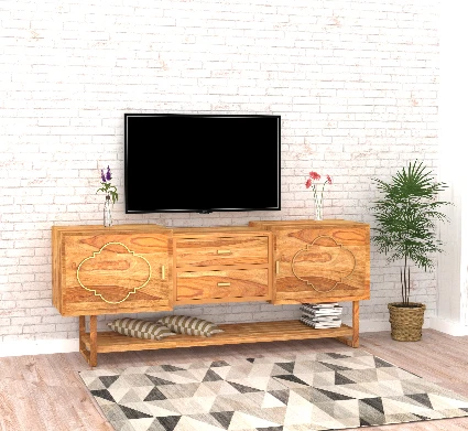 Avani Designer Sheesham TV Unit – Premium Solid Sheesham Wood