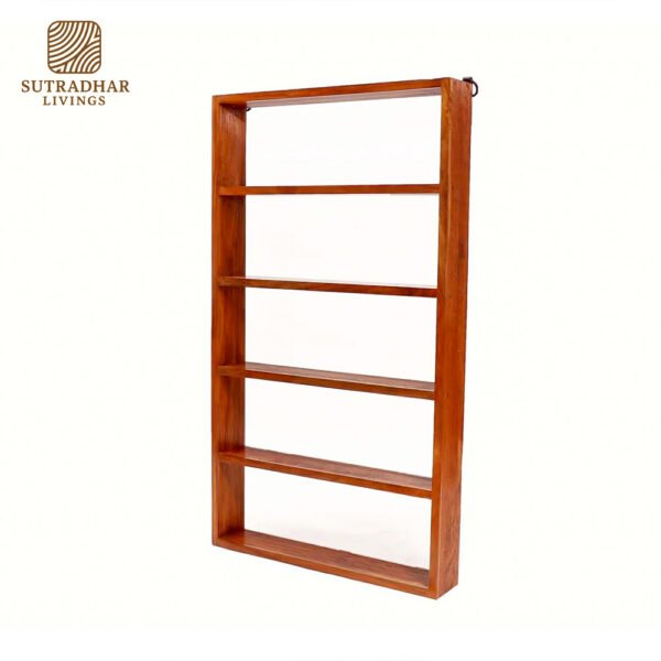 Classic Edge Wall Shelf in Solid Sheesham Wood – Minimalist Design - Image 2