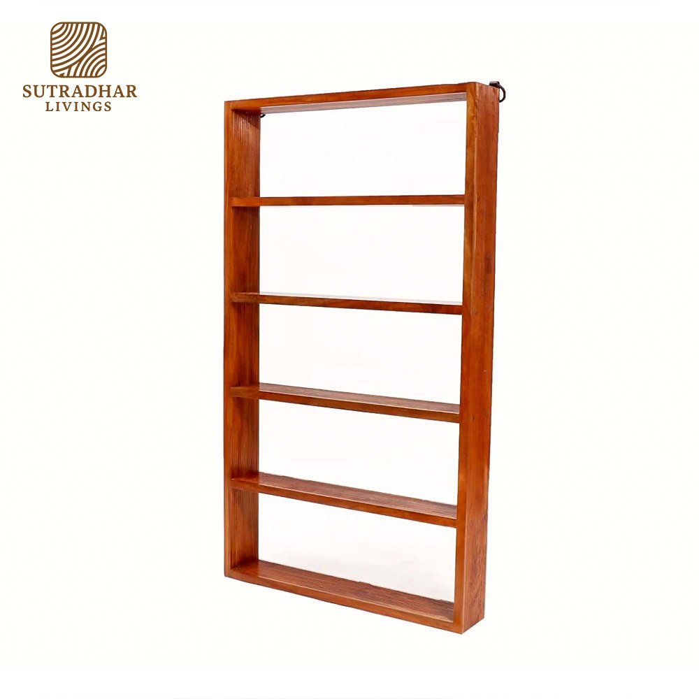 Classic Edge Wall Shelf in Solid Sheesham Wood – Minimalist Design - Image 2