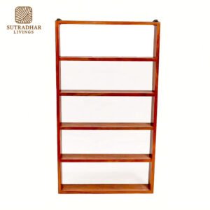 Classic Edge Wall Shelf in Solid Sheesham Wood – Minimalist Design