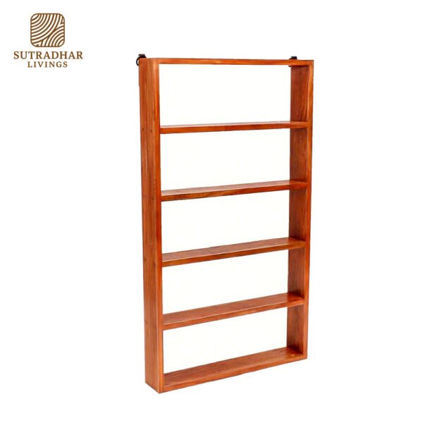 Classic Edge Wall Shelf in Solid Sheesham Wood – Minimalist Design - Image 3