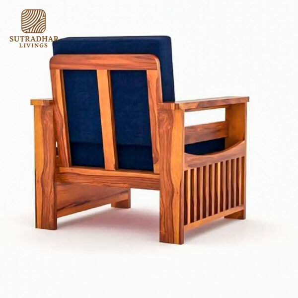 Sutradhar 5 Seater Classic Sofa Set for Living Room – Sheesham Wood Frame - Image 2