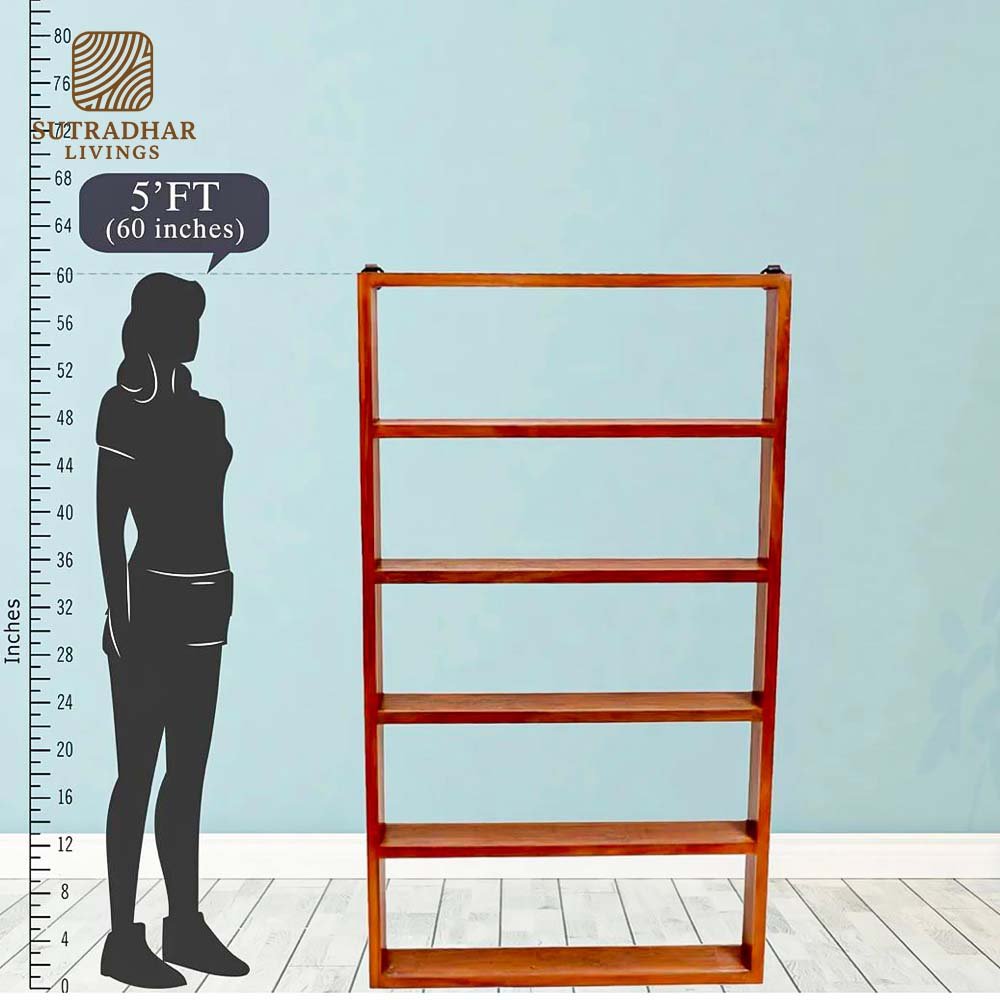 Classic Edge Wall Shelf in Solid Sheesham Wood – Minimalist Design - Image 4