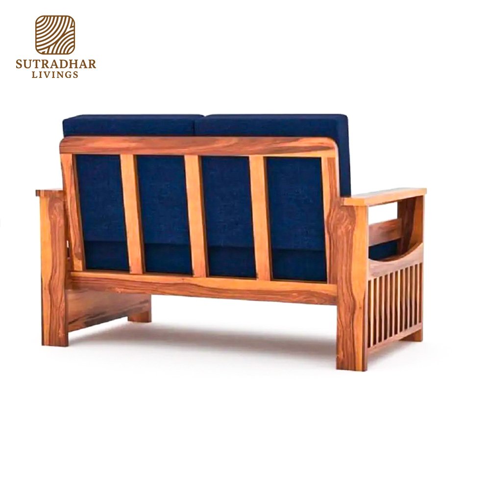 Sutradhar 5 Seater Classic Sofa Set for Living Room – Sheesham Wood Frame - Image 3