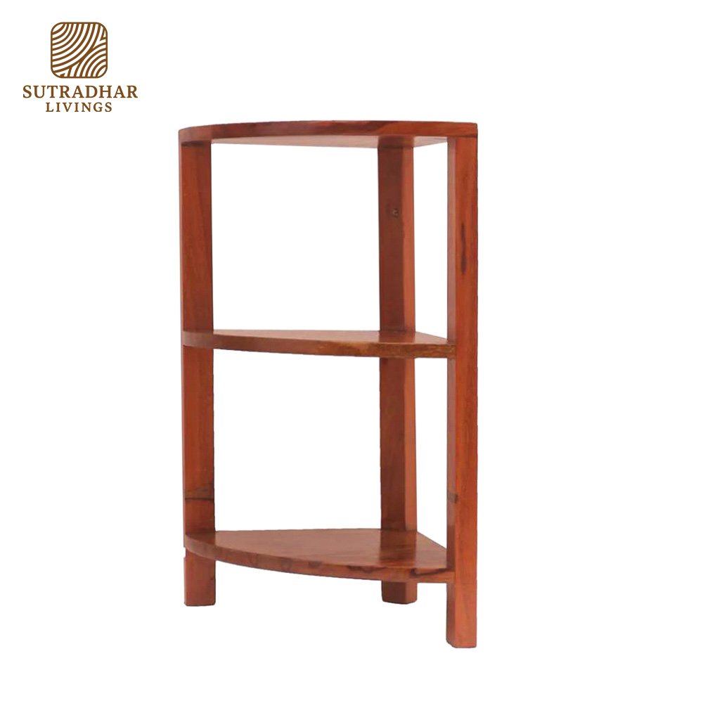 SpaceSaver Corner Rack – Solid Wood & Metal Corner Shelf for Smart Storage - Image 2