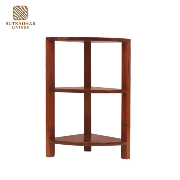 SpaceSaver Corner Rack – Solid Wood & Metal Corner Shelf for Smart Storage - Image 3
