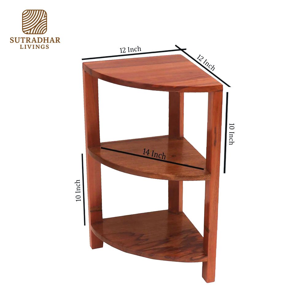 SpaceSaver Corner Rack – Solid Wood & Metal Corner Shelf for Smart Storage - Image 5