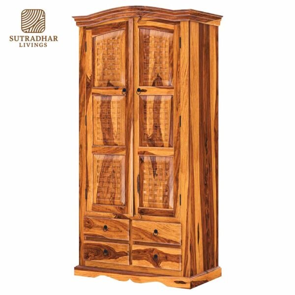Natural Nest Wooden Wardrobe – Eco-Friendly & Handcrafted Storage Solution - Image 6