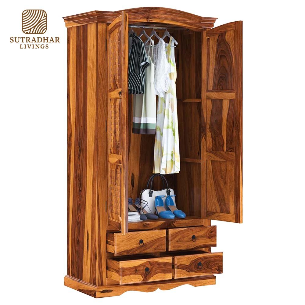 Natural Nest Wooden Wardrobe – Eco-Friendly & Handcrafted Storage Solution - Image 4