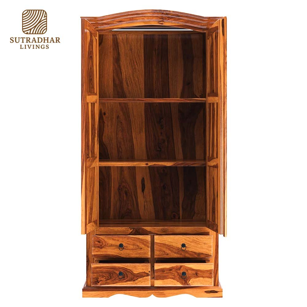 Natural Nest Wooden Wardrobe – Eco-Friendly & Handcrafted Storage Solution - Image 2