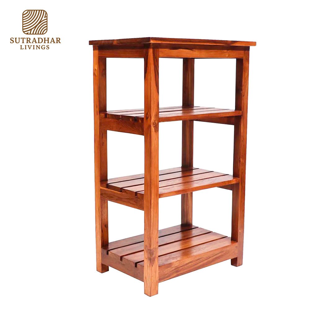 EcoCraft Wooden Display Rack – Stylish & Sustainable Wooden Shelf - Image 2