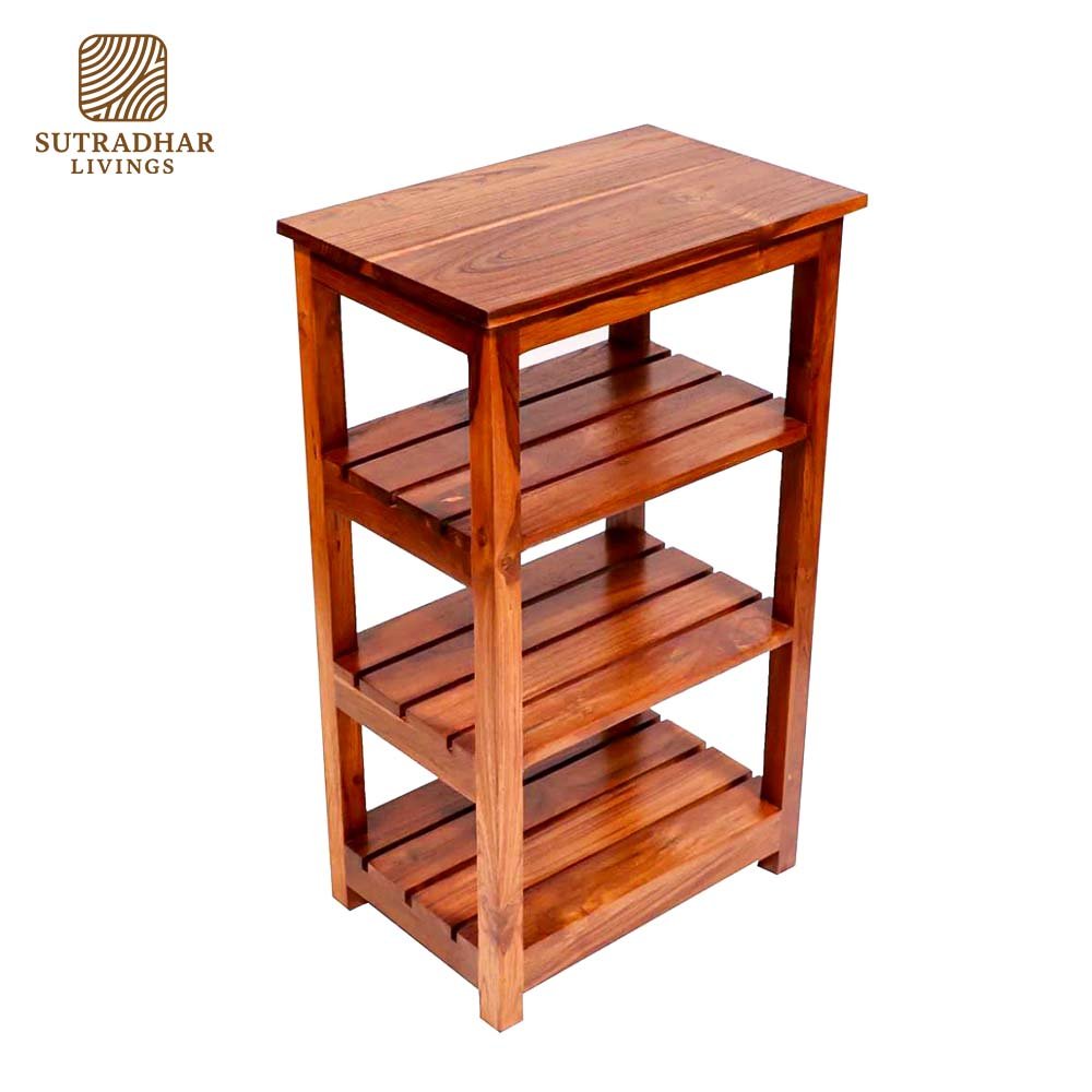 EcoCraft Wooden Display Rack – Stylish & Sustainable Wooden Shelf - Image 3