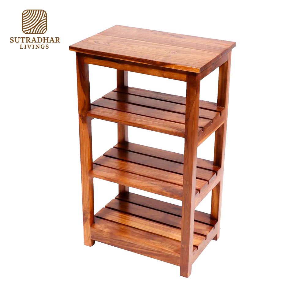 EcoCraft Wooden Display Rack – Stylish & Sustainable Wooden Shelf - Image 4