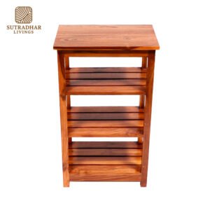 EcoCraft Wooden Display Rack – Stylish & Sustainable Wooden Shelf