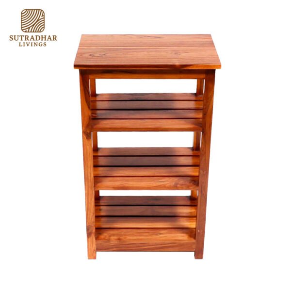EcoCraft Wooden Display Rack – Stylish & Sustainable Wooden Shelf
