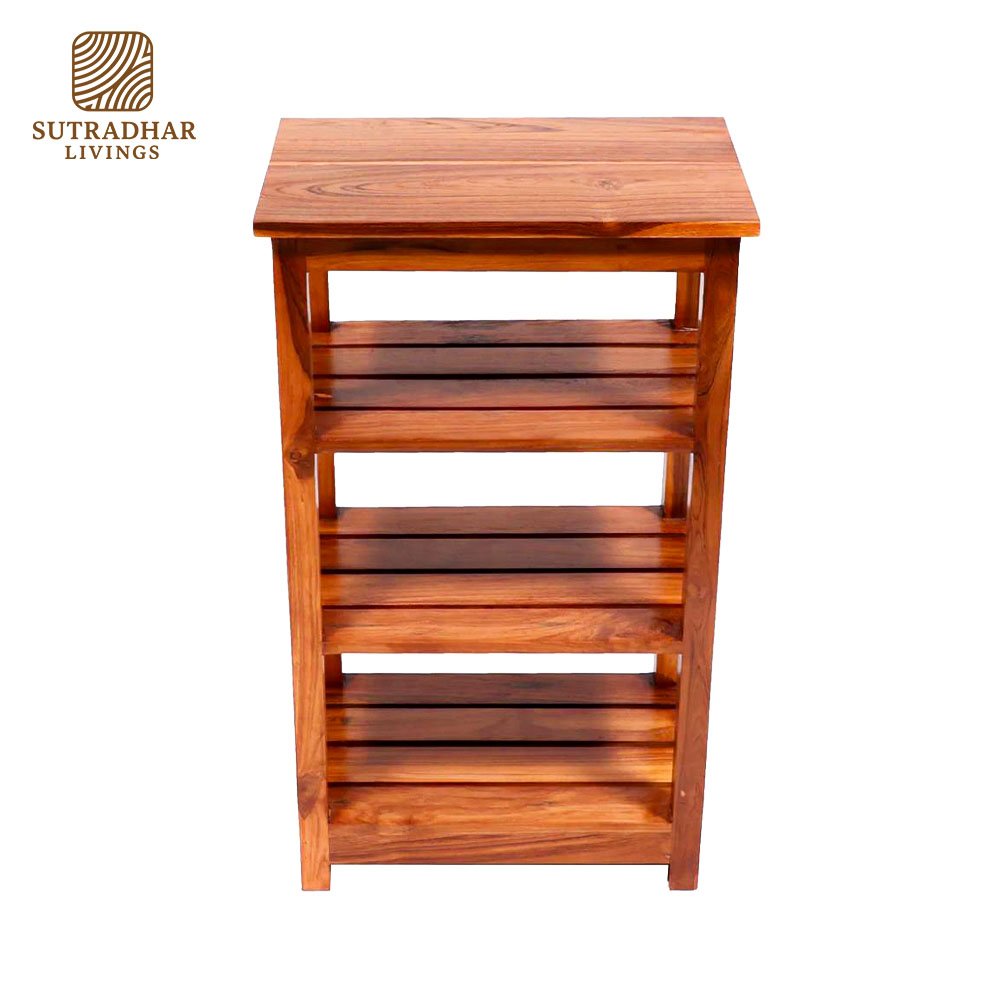 EcoCraft Wooden Display Rack – Stylish & Sustainable Wooden Shelf