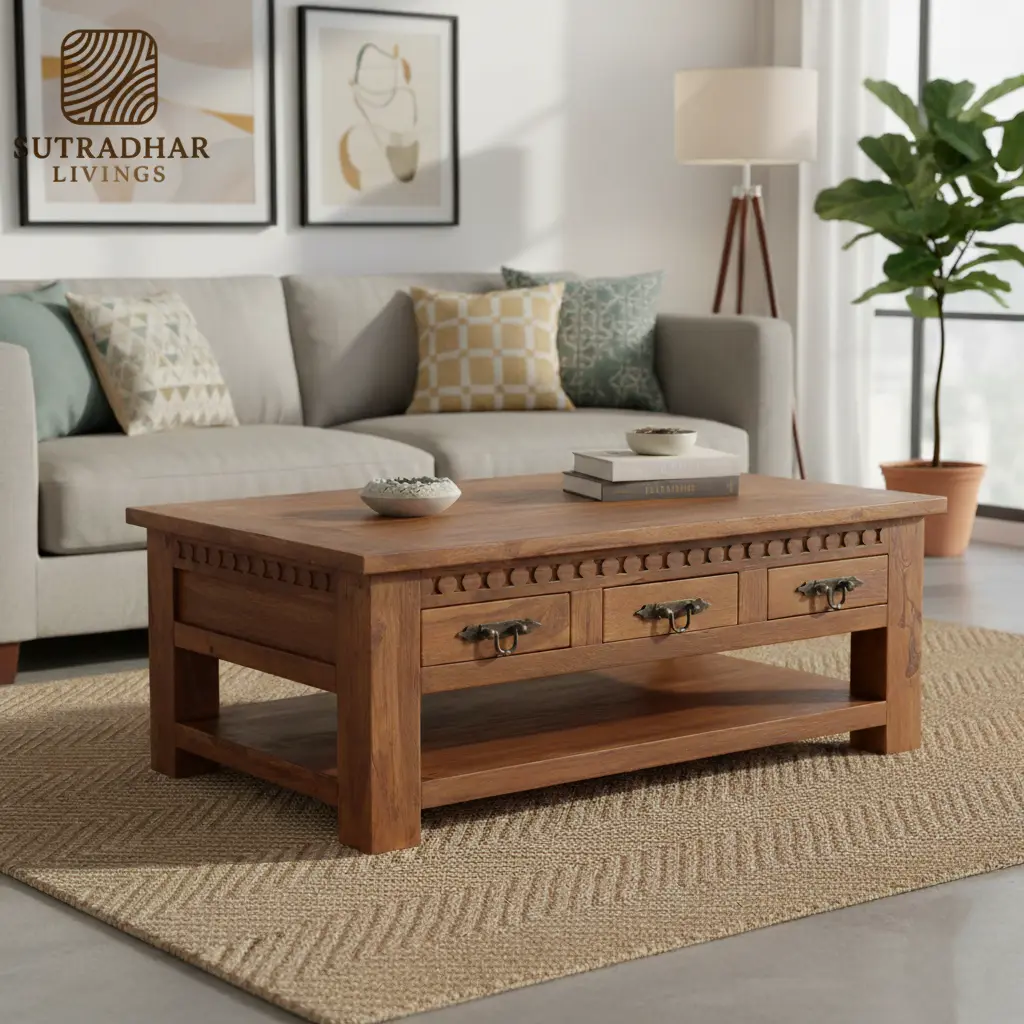 Solid Sheesham Wood Apothecary Chest / Multi-Drawer Storage Cabinet