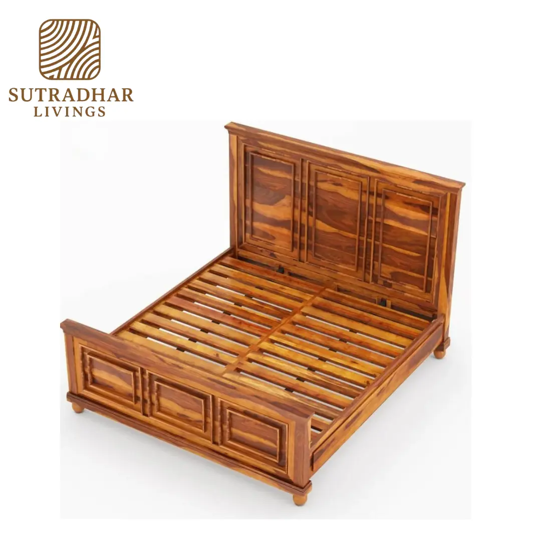 Premium Solid Wood King Size Bed – Classic Elegance Collection - Image 2