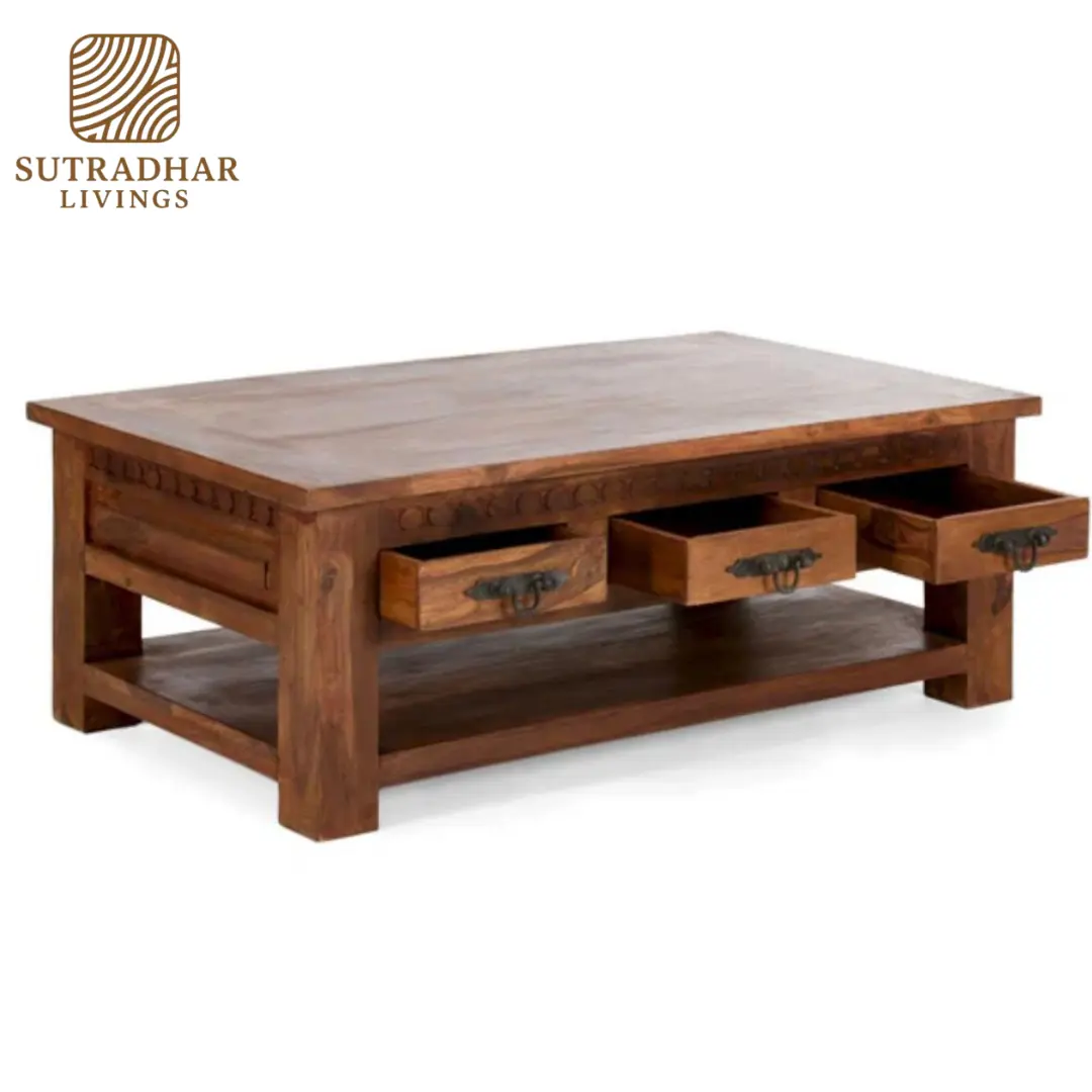 Solid Sheesham Wood Apothecary Chest / Multi-Drawer Storage Cabinet - Image 2